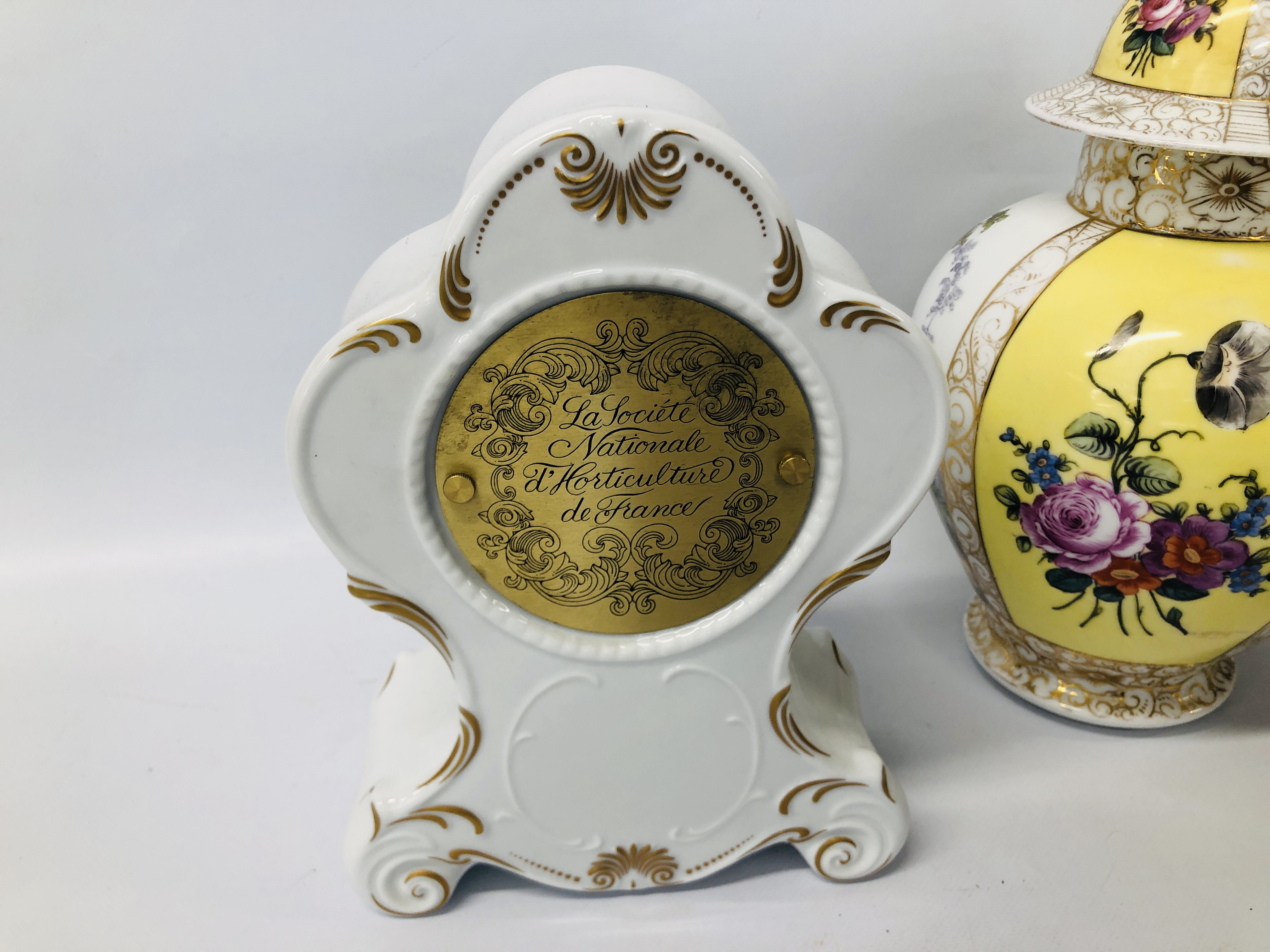 PAIR OF DECORATIVE CONTINENTAL LIDDED URNS, DECORATED WITH CLASSICAL FIGURES AND FLOWER, - Image 12 of 12