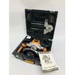 WORX ROUTER WX15RT IN FITTED CASE WITH OPERATING MANUAL.