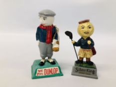 (R) 2 SMALL GOLFER FIGURES