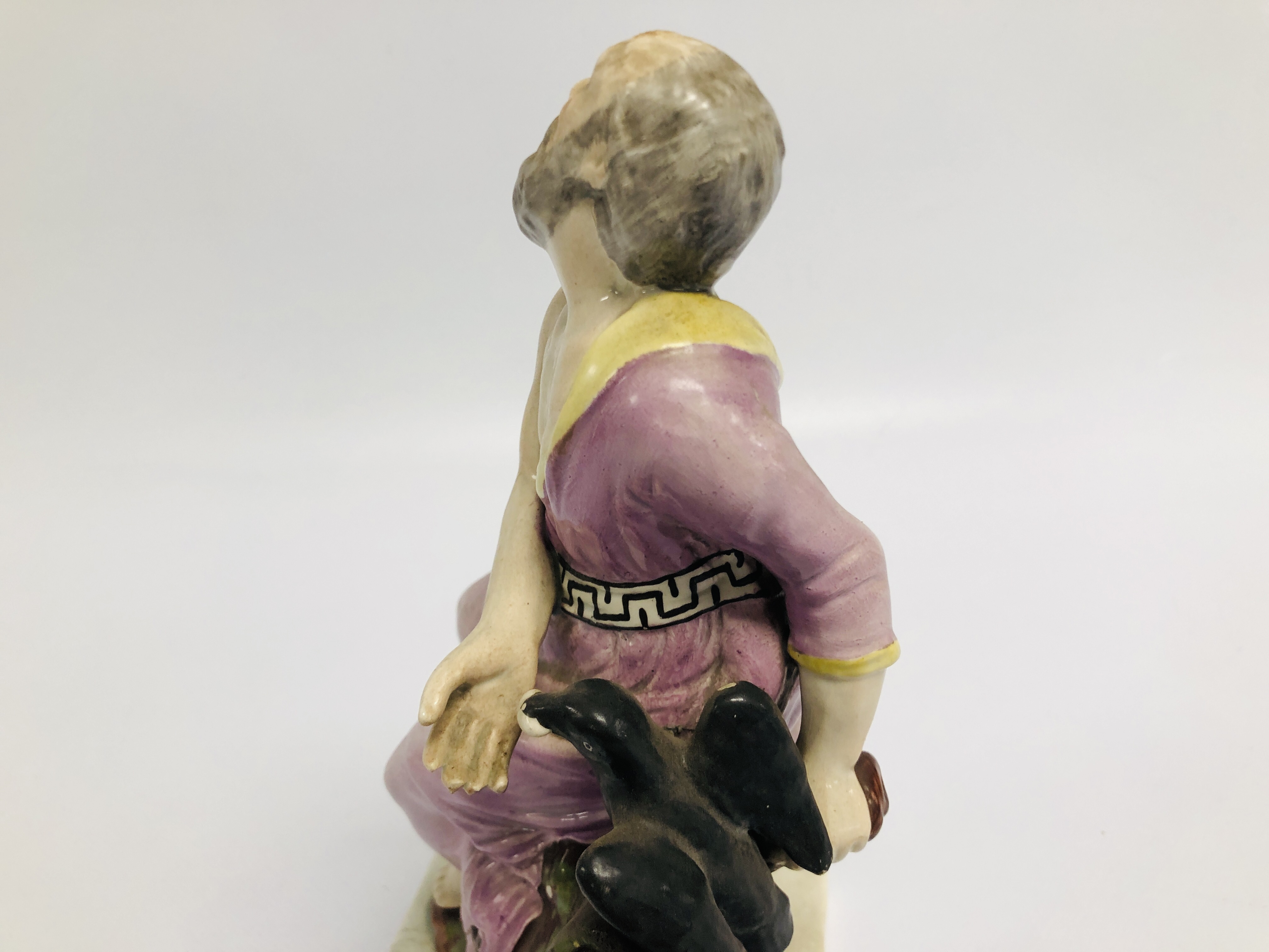 A PAIR OF STAFFORDSHIRE PEARLWARE FIGURES: ELIJAH WITH THE RAVEN; THE WIDOW OF ZAREPHATH, - Image 11 of 15