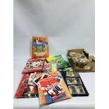 A COLLECTION OF VINTAGE TO MODERN FOOTBALL COLLECTORS CARDS APPROXIMATELY 1500.