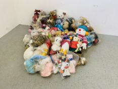 2 X LARGE BOXES OF ASSORTED SOFT TOYS,