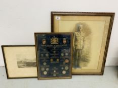 VINTAGE FRAMED WWI MILITARY PHOTOGRAPH,