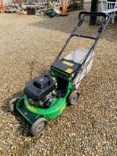 A JOHN DEER JX85 LAWN MOWER FITTED WITH KAWASAKI ENGINE 5 SPEED GEAR BOX - SOLD AS SEEN.