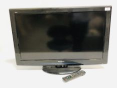 PANASONIC VIESA 32 INCH TELEVISION MODEL TX-L32S20BA AND REMOTE CONTROL - SOLD AS SEEN