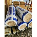 4 X ROLLS KNAUF 100MM ACOUSTIC INSULATION.