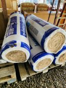 4 X ROLLS KNAUF 100MM ACOUSTIC INSULATION.