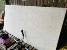 2 X 2.44 X 1.22M SHEETS 9MM PLYWOOD.