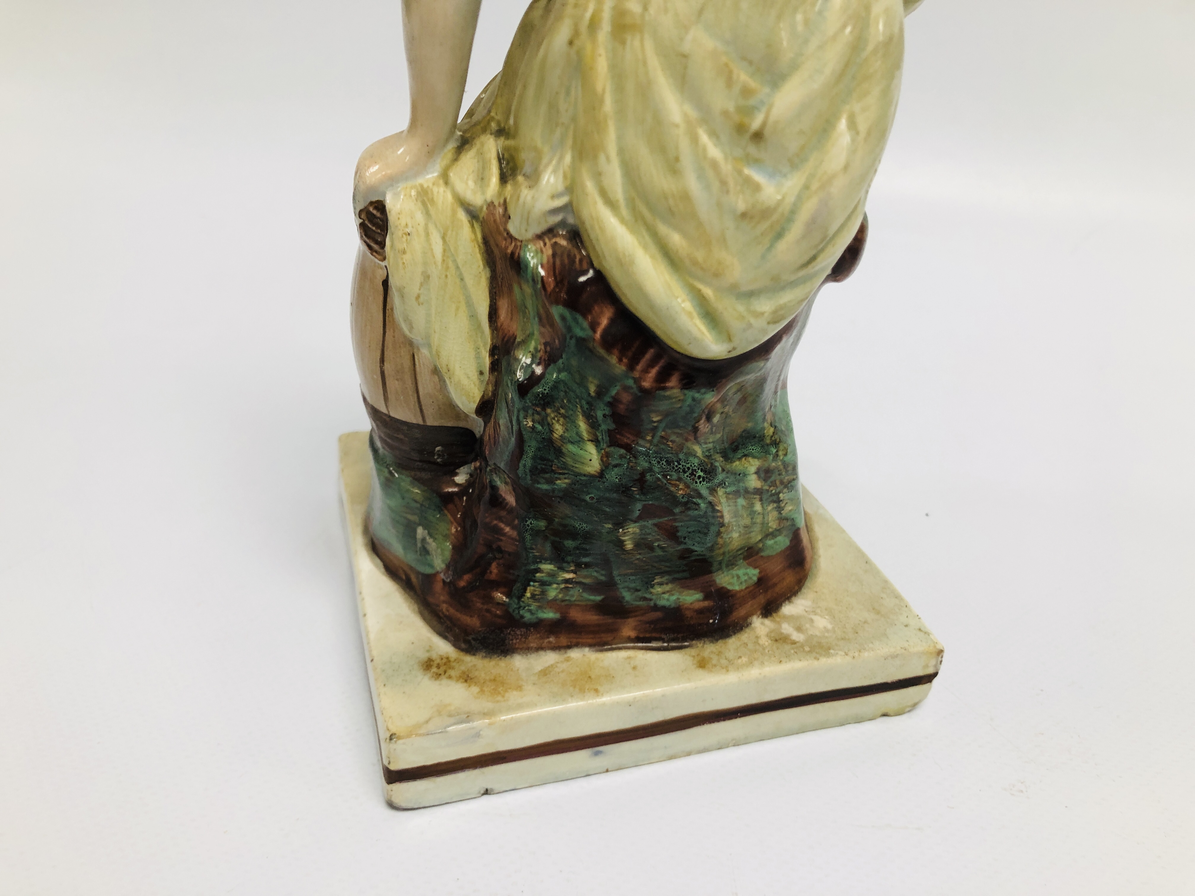 A PAIR OF STAFFORDSHIRE PEARLWARE FIGURES: ELIJAH WITH THE RAVEN; THE WIDOW OF ZAREPHATH, - Image 5 of 15