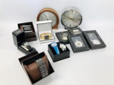 QUANTITY OF DESIGNER BRANDED WRIST WATCHES TO INCLUDE EDEN AND FOUR BOXED HERITAGE COLLECTION