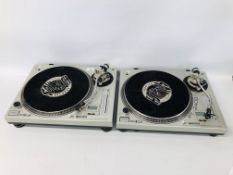 A PAIR OF GEMINI PT 2400 TURN TABLES - TRADE ONLY - SOLD AS SEEN.