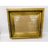 A LARGE GILT FRAMED PICTURE FRAME