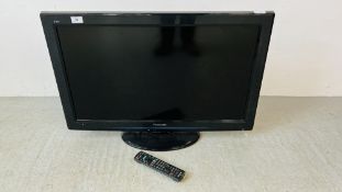 A PANASONIC VIERA 32 INCH TELEVISION WITH REMOTE - SOLD AS SEEN.