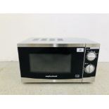 A MORPHY RICHARDS STAINLESS STEEL FINISH MICROWAVE - SOLD AS SEEN