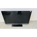 A SONY 40" FLAT SCREEN TV COMPLETE WITH REMOTE - SOLD AS SEEN.