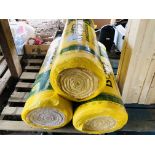 3 ROLLS OF 200MM SPACESAVER INSULATION.