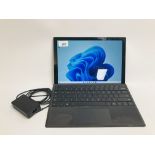 WINDOWS SURFACE TABLET 512GB WITH POWER ADAPTOR S/N 027736380153 - SOLD AS SEEN.