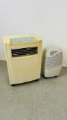 A TUV AIR CONDITIONING UNIT AND EBAC DEHUMIDIFIER - SOLD AS SEEN