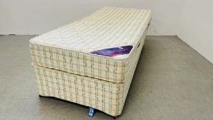 A JADE LAYEZEE BED SINGLE DIVAN BED WITH TWO DRAWERS