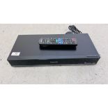 A PANASONIC FREEVIEW PLAY RECORDER WITH BLU-RAY DISC COMPLETE WITH REMOTE MODEL DMR-PWT550 - SOLD