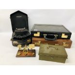 TWO VINTAGE BRIEF CASES,