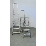 ABRU SIX TREAD FOLDING ALUMINIUM STEPS,