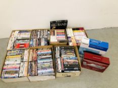 SEVEN BOXES MIXED DVD'S AND POLAROID DVD PLAYER AND DURABRAND DVD PLAYER - SOLD AS SEEN
