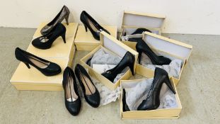 NINE PAIRS OF AS NEW BOXED WOMENS SHOES