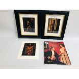 THREE JACK VETTRIANO PRINTS TO INCLUDE HEATWAVE AND ON PARADE + LOVERS AND OTHER STRANGERS BOOK.