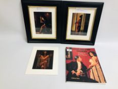 THREE JACK VETTRIANO PRINTS TO INCLUDE HEATWAVE AND ON PARADE + LOVERS AND OTHER STRANGERS BOOK.