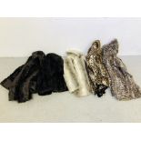 BOX OF LADIES FAUX FUR JACKETS