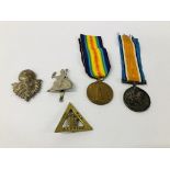 COLLECTION OF WAR MEDALS TO INCLUDE SERVICE, THE GREAT WAR FOR CIVILISATION, ETC.