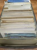 BOX OF OLD TO MODERN POSTCARDS,