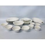 23 PIECES OF VILLEROY AND BOSCH AMANTI DINNER WARE INCLUDING SOUP BOWLS, TREENS, PLATES, ETC.