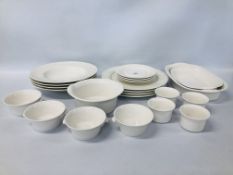 23 PIECES OF VILLEROY AND BOSCH AMANTI DINNER WARE INCLUDING SOUP BOWLS, TREENS, PLATES, ETC.
