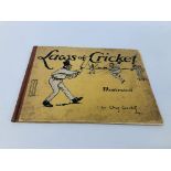 LAWS OF CRICKET BY CHARLES CROMBIE HUMOROUS ILLUSTRATIONS DEPICTING SCENES OF CRICKET