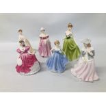 THREE ROYALE COUNTY FIGURINES TO INCLUDE HARRIET,
