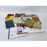 TWELVE VINTAGE JAMES MOTORCYCLE WORK MANUALS 1950 - 1960