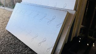 3 X SHEETS OF RECTICEL 100MM INSULATION BOARD 2.4M X 1.2M.