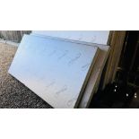 3 X SHEETS OF RECTICEL 100MM INSULATION BOARD 2.4M X 1.2M.