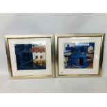 PAIR OF FRAMED LIMITED EDITION PRINTS 247/875 AND 301/875 BEARING PENCIL SIGNATURE GEORGE BIRRELL