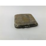 AN ART DECO SILVER CIGARETTE CASE BIRMINGHAM ASSAY