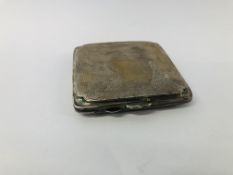 AN ART DECO SILVER CIGARETTE CASE BIRMINGHAM ASSAY