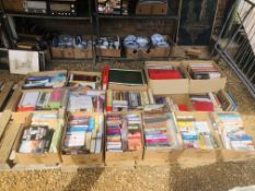 16 BOXES OF MIXED GENRE BOOK,