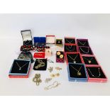 QUANTITY OF BOXED GOLDTONE JEWELLERY