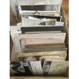 BOX OF PHOTOGRAPHS, CDV, EPHEMERA ETC.