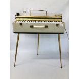 VINTAGE ITALIAN KEYBOARD IN FITTED CASE WITH DETACHABLE LEGS - SOLD AS SEEN