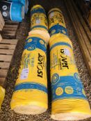 4 ROLLS OF 100MM ISOVER ACOUSTIC INSULATION.