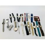 BOX OF ASSORTED WATCHES TO INCLUDE DESIGNER BRANDS,