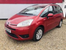 CITROEN C4 GRAND PICASSO VTR + HDI - PK58 XSP. FIRST REG: 17.12.2008. RED. 1560cc DIESEL.